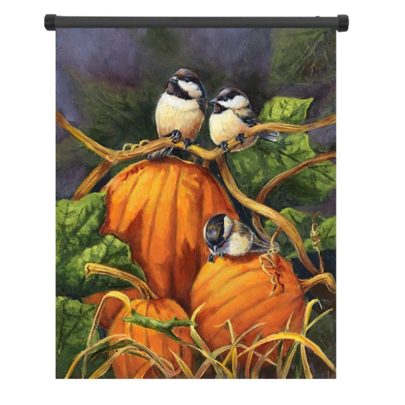 30x45 cm Thanksgiving Polyester Pumpor Fåglar Välkomstflagga Trädgårdshelgdagdekoration