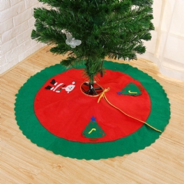 90cm Julgransdekorationer Matta Party Ornament För Hem Non-woven Xmas