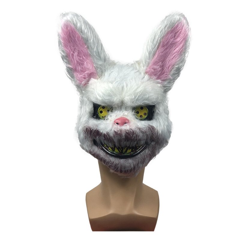 Bloody Killer Rabbit Bear Mask Skrämmande Halloween Plysch Cosplay Skräck