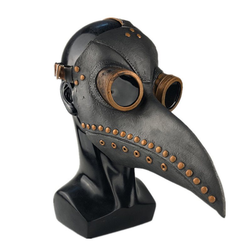 Halloween Cosplay Steampunk Plague Doctor Mask Fågelnäbb Rekvisita Retr Gotiska Masker