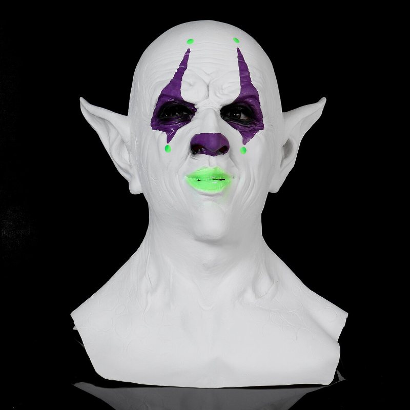 Halloween Imp Mask Huvudbonader Demon Clown Vampire Orc