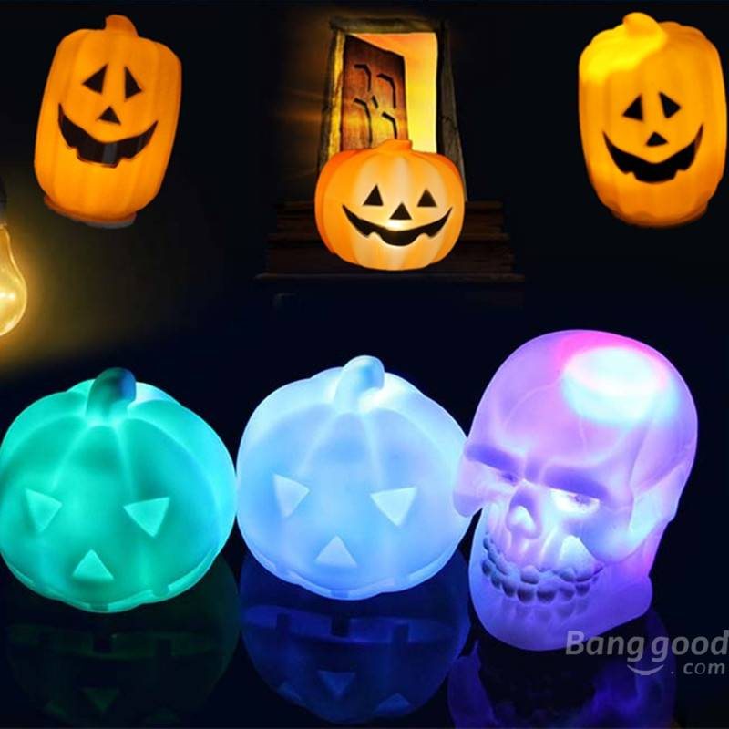 Halloween Led Pumpking Skull Lamp Light Party Dekoration