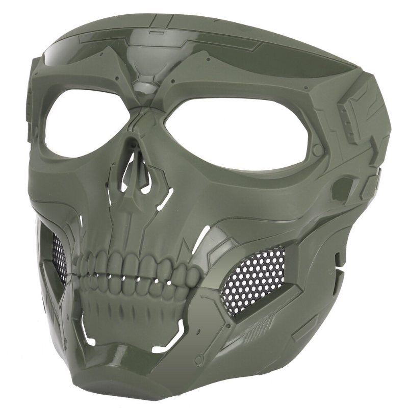 Halloween Skull Tactical Airsoft Mask Paintball Cs Military Protective Helmet