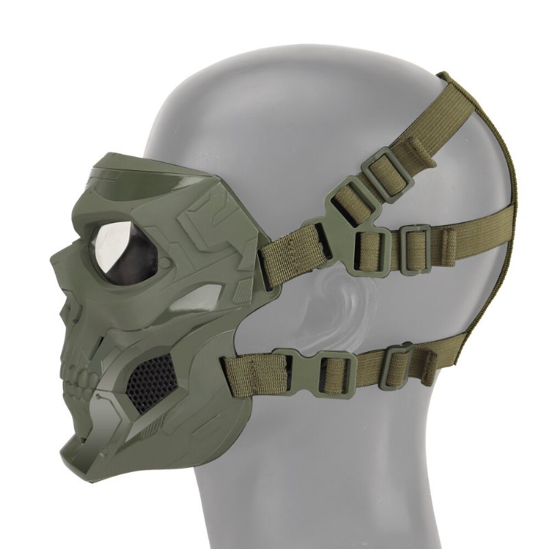 Halloween Skull Tactical Airsoft Mask Paintball Cs Military Protective Helmet