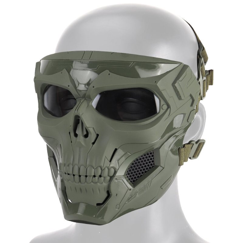 Halloween Skull Tactical Airsoft Mask Paintball Cs Military Protective Helmet