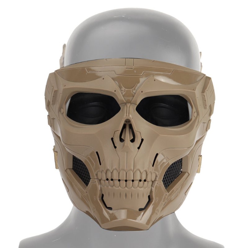 Halloween Skull Tactical Airsoft Mask Paintball Cs Military Protective Helmet