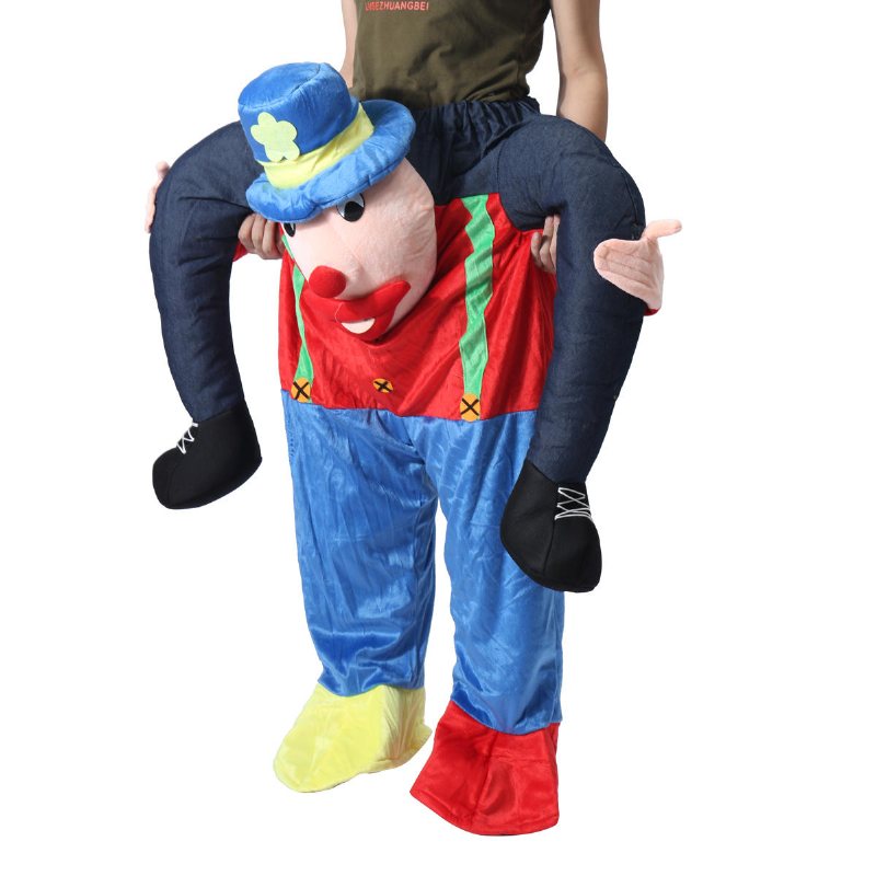 Hallowen Christmas Shoulder Carry Me Piggy Back Ride-on Fancy Dress Vuxen Party Kostym Outfit