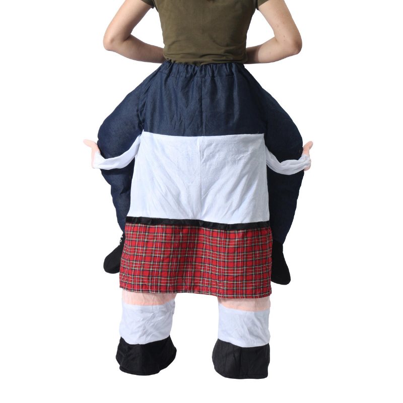 Hallowen Christmas Shoulder Carry Me Piggy Back Ride-on Fancy Dress Vuxen Party Kostym Outfit