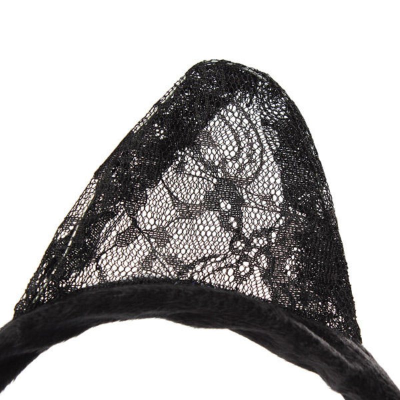 Lace Cat Ears Hårband Party Cosplay Masquerade Headbrand