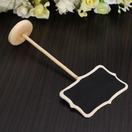 Mini Blackboard Svarta Tavlan På Stick Stand Anslagstavla Platshållare