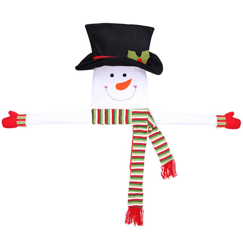 Snowman Kram Tree Fibertyg Julgran Topper Typ Dekorationer