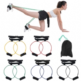 10-40lbs Pedal Resistance Band Kvinnor Höfttränare Bältesband Gum Workout Fitness Body Glute Muscles Trainer