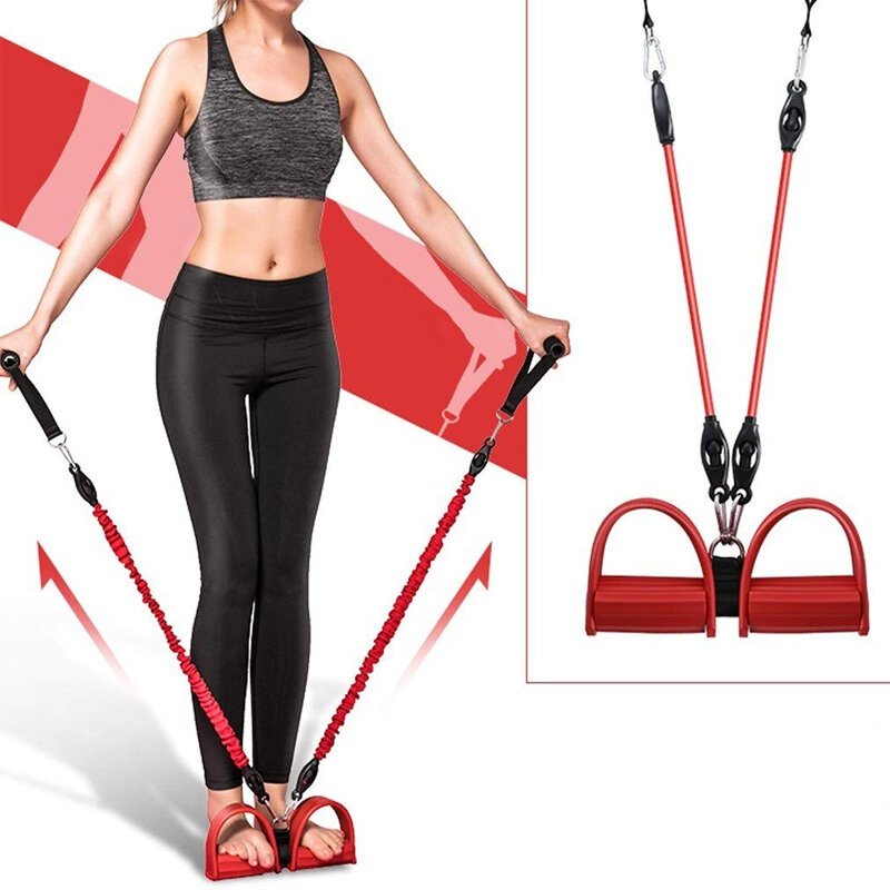 120 cm Yoga Pull Rope Tube Pilates Resistance Band Tillverkat Av Miljövänligt Skum + Högelastiskt Latexrör Sport Fitness Gym Rally Midjeverktyg