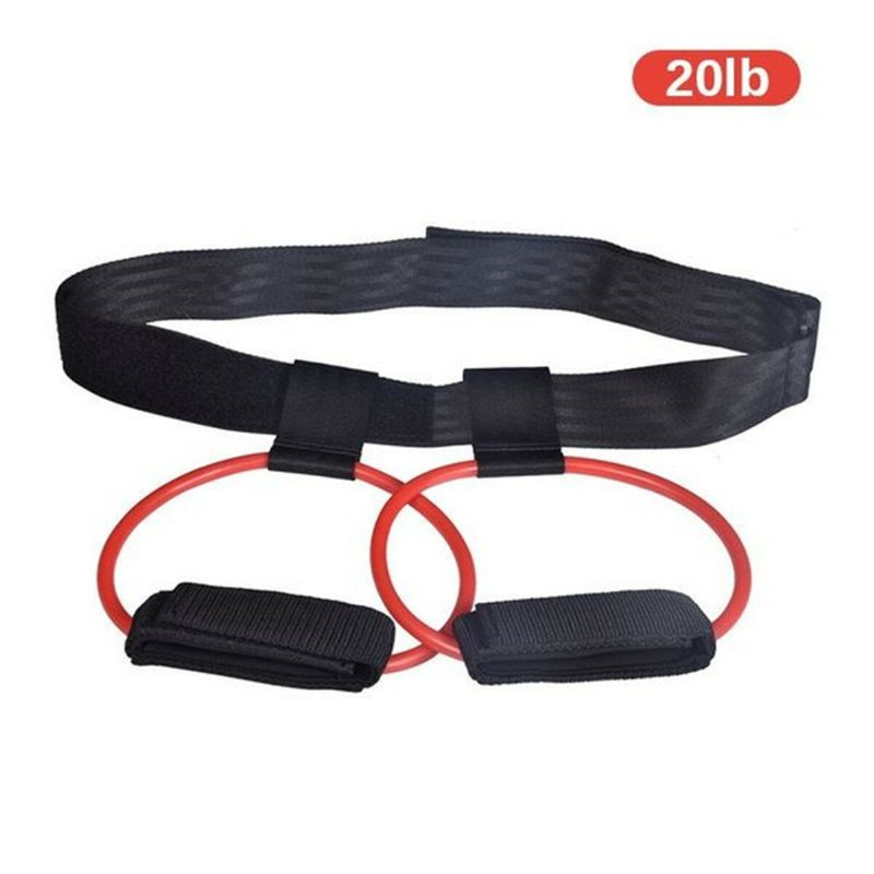 15-35lb Justerbara Fitness Resistance Band Elastiskt Butt Ben Muskelträningsband