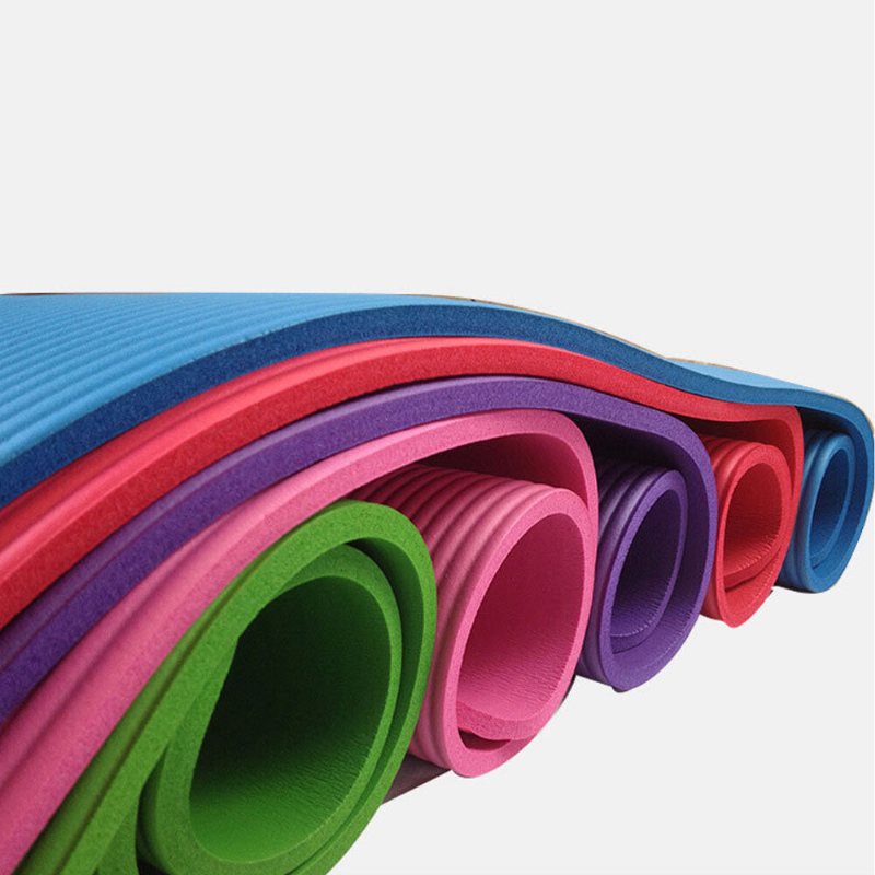 183x61x10mm Extra Tjocka Yogamattor Halkfria Tpe-flätmattor Träning Fitness Sport