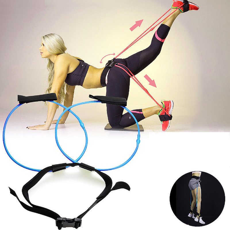 30lb Booty Resistance Bands Bälte Gym Träning Yoga Butt Lift Fitness Hälso Träningsband