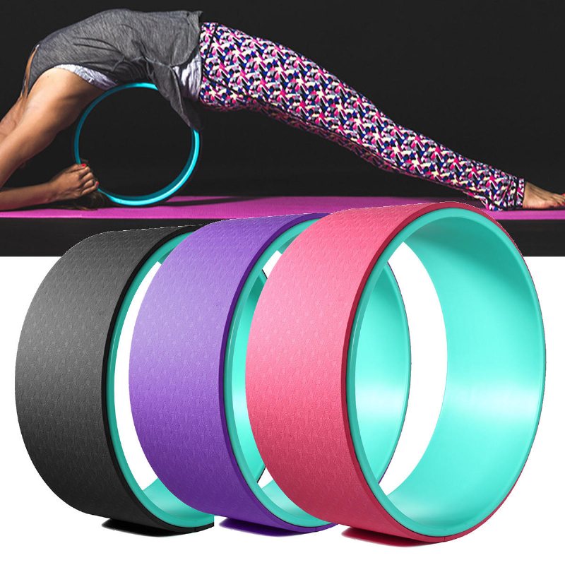 33x13cm Tpe Muslce Relaxation Yoga Ring Maghjul Roller Bakåtböj Fitness Circle