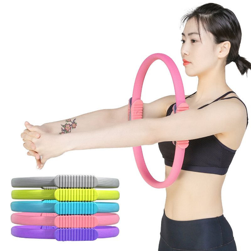 38cm Dual Grip Pilates Ring Circle Body Shaping Sport Fitness Träning Yoga Kit Set