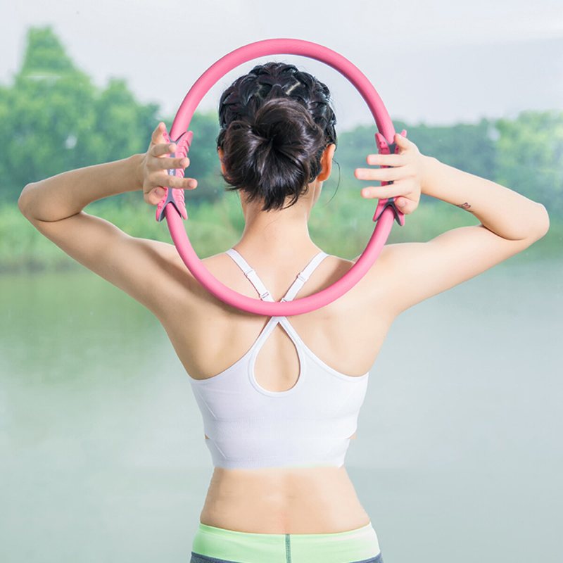 38cm Dual Grip Pilates Ring Circle Body Shaping Sport Fitness Träning Yoga Kit Set