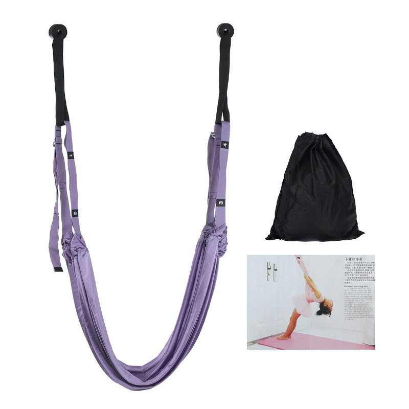 3.8x350cm/1.50''x138'' Yogarem Inversion Sling För Pilatesgymnastikträning Vertikal Gunga Gjord Av Polyesterbomull