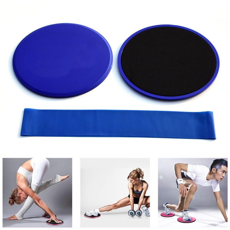 3st Fitness Core Sliders Pad Resistance Bands Set Anti-glid Glidande Slider Sport Yogamattor