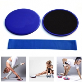 3st Fitness Core Sliders Pad Resistance Bands Set Anti-glid Glidande Slider Sport Yogamattor