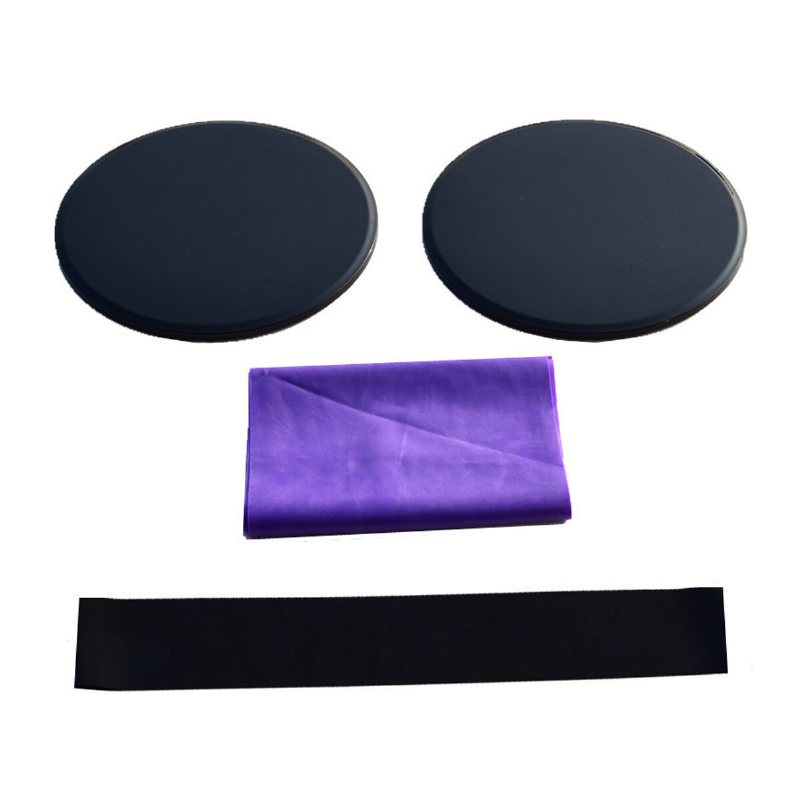 3st/set Yoga Gliding Plate Elastiskt Band Motståndsband Set Fitness Hip Muscle Training Kit