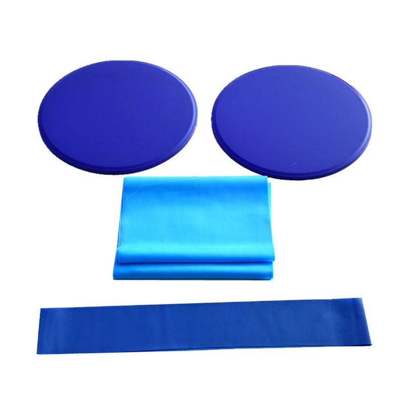 3st/set Yoga Gliding Plate Elastiskt Band Motståndsband Set Fitness Hip Muscle Training Kit