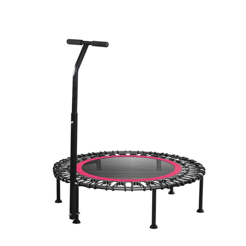 40"/50" Fitness Silent Mini Studsmatta Med Justerbart Handtag Vuxna Barn Gym Bungee Rebounder Jump Trainer