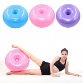 50 cm Yogabollar Donut Träning Anti-burst Bola Fitness Anti-slip Gym Pilates Massageboll Med Pump