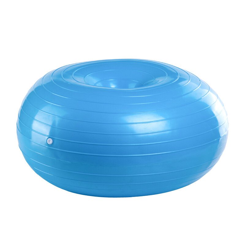 50 cm Yogabollar Donut Träning Anti-burst Bola Fitness Anti-slip Gym Pilates Massageboll Med Pump