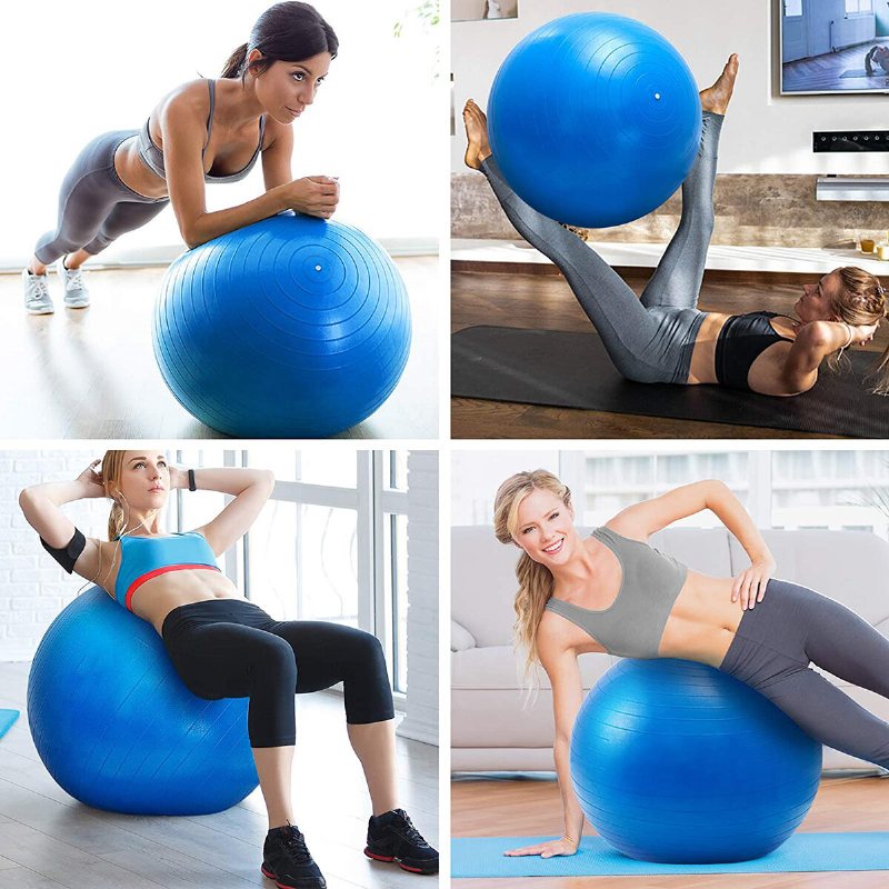 65/75cm Yogaboll Pilates Fitness Balansboll Gymnastik Leverans Träning Barnmorska Pvc-boll