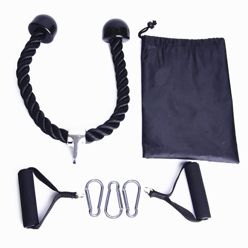 7st/set Triceps Biceps Dragrep Kabel Muskelstyrka Träning Tillbehör Hem Gym