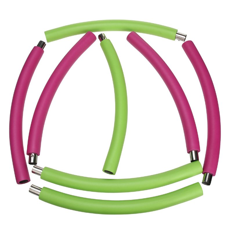 8 Knop Fitness Hoop Avtagbar Pe Yoga Midja Träning Bantning Circle Inomhus Gym Med Måttband Hopprep