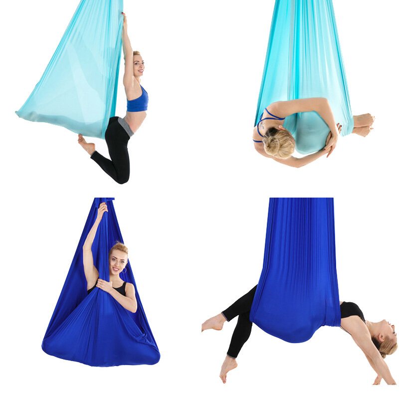 Aerial Yoga Swing Sling Hammock Inversion Anti-gravity Gym Pilates Med Tillbehör