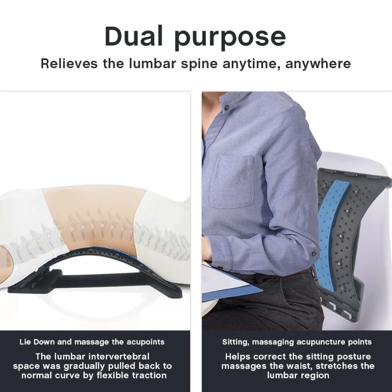 Back Stretching Device Multi-level Lumbar Support