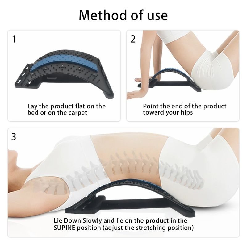 Back Stretching Device Multi-level Lumbar Support