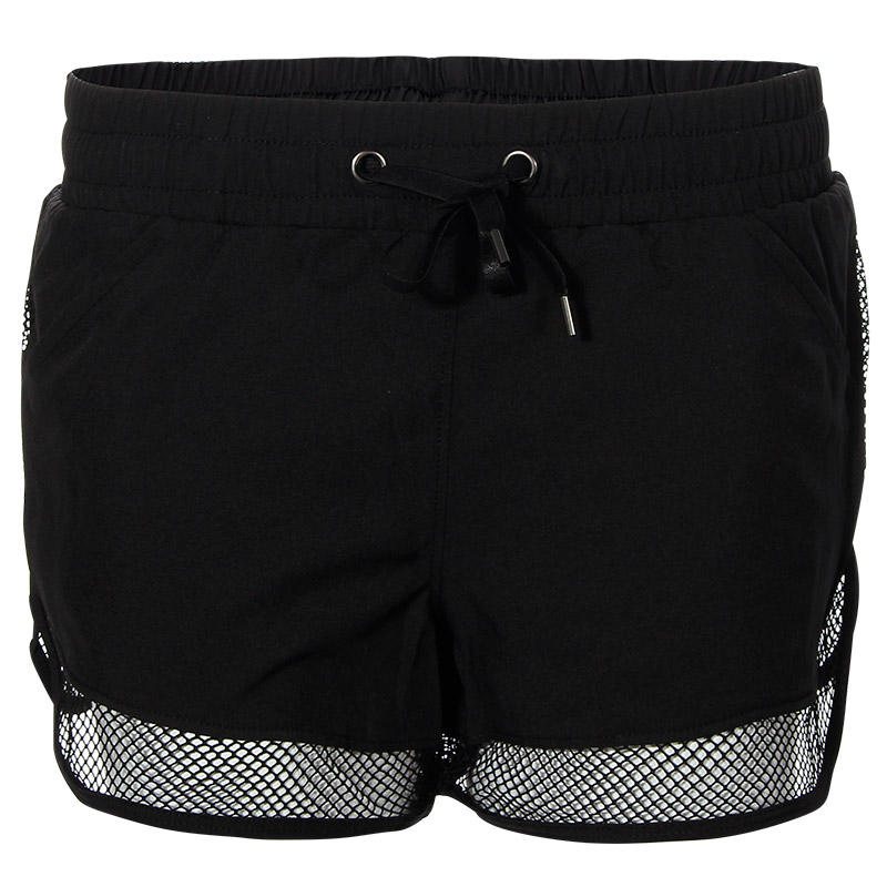 Dam Mesh Gym Shorts Fitness Löpning Andningsbyxor Snabbtorkande Cooldry Med Foder