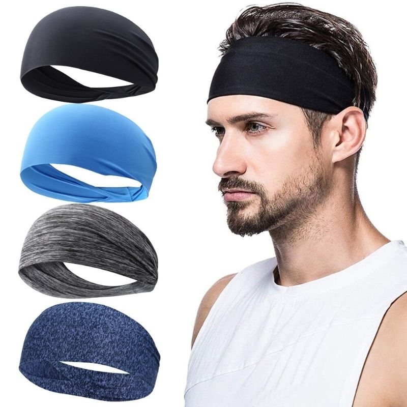 Fitness Elastiskt Pannband Unisex Svettabsorption Andas Snabbtorkande