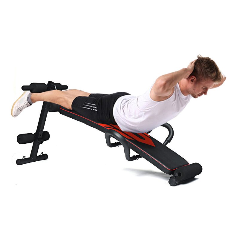 Geemax Sb-02 Justerbar Sittbänk Med Träningsrep Spring Booster Push-up Armstöd För Ryggförlängning Hem Fitness Sport Magträningsanordning