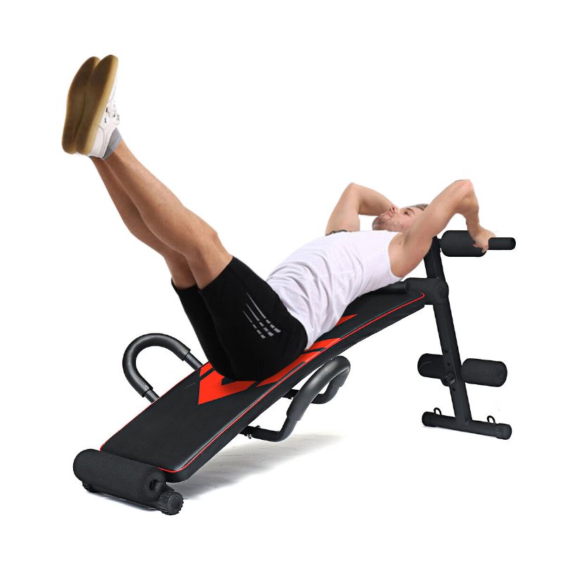 Geemax Sb-02 Justerbar Sittbänk Med Träningsrep Spring Booster Push-up Armstöd För Ryggförlängning Hem Fitness Sport Magträningsanordning