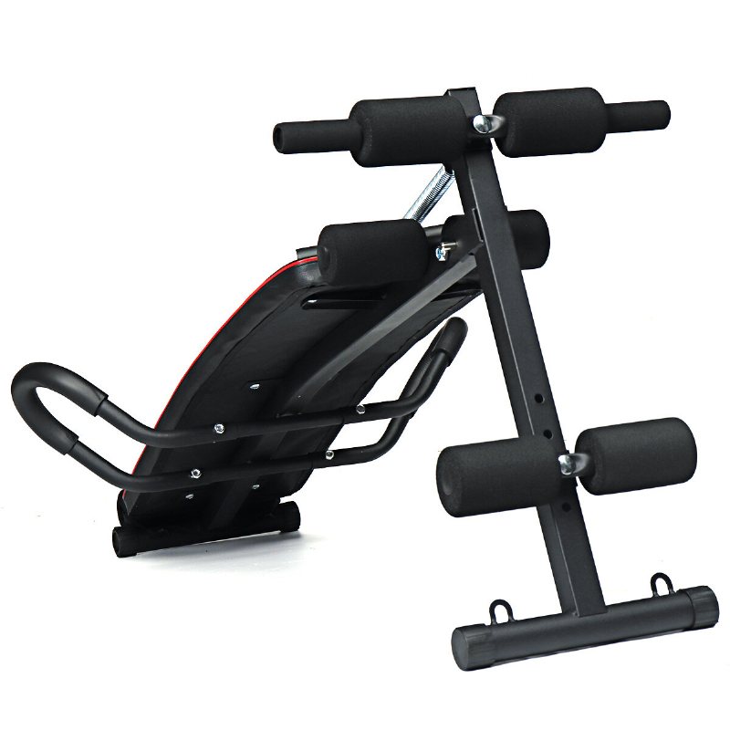 Geemax Sb-02 Justerbar Sittbänk Med Träningsrep Spring Booster Push-up Armstöd För Ryggförlängning Hem Fitness Sport Magträningsanordning