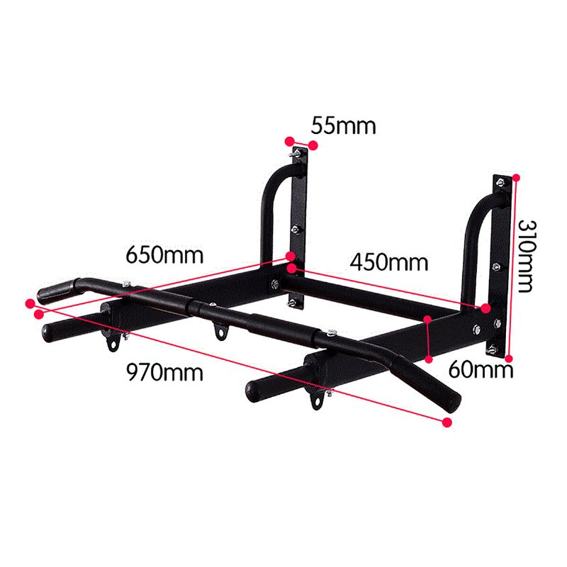 Gym Väggfäste Pull Up Bar Hemträning Chin-up Bars Fitness Träningsverktyg