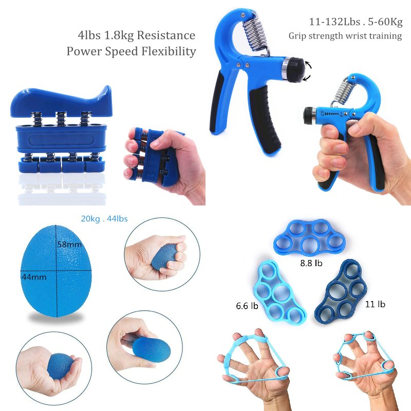 Hand Grip Strengthener Workout Kit Exerciser Band