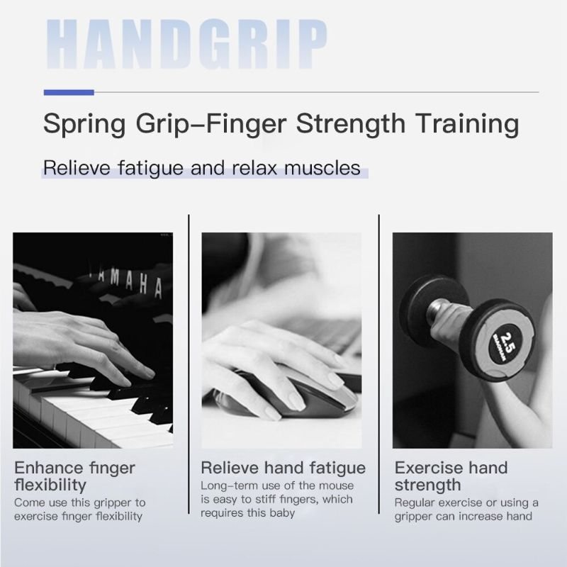 Hand Gripper Underarm Trainer Carpal Exercise Grip Handled Styrka