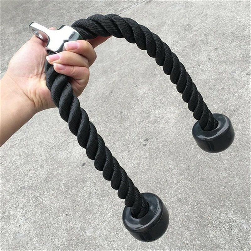 Heavy Duty Triceps Rep Diy Pulley Down Rope Lyftarm Biceps Handstyrka Fitnessutrustning