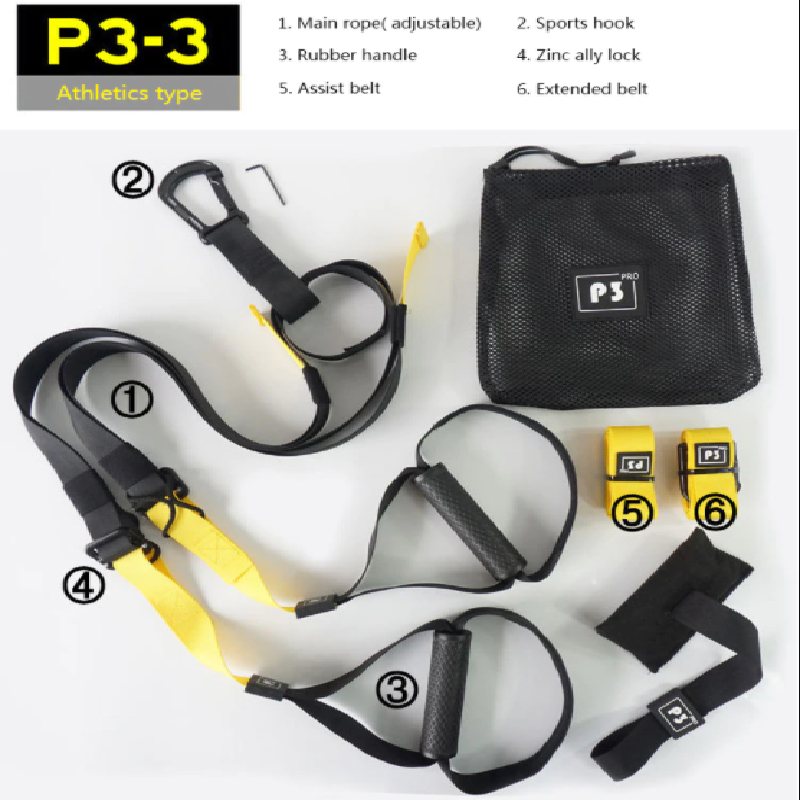 Hem Fitness Gymutrustning Träning Hängremmar Bälte Suspension Sling Body Trainer