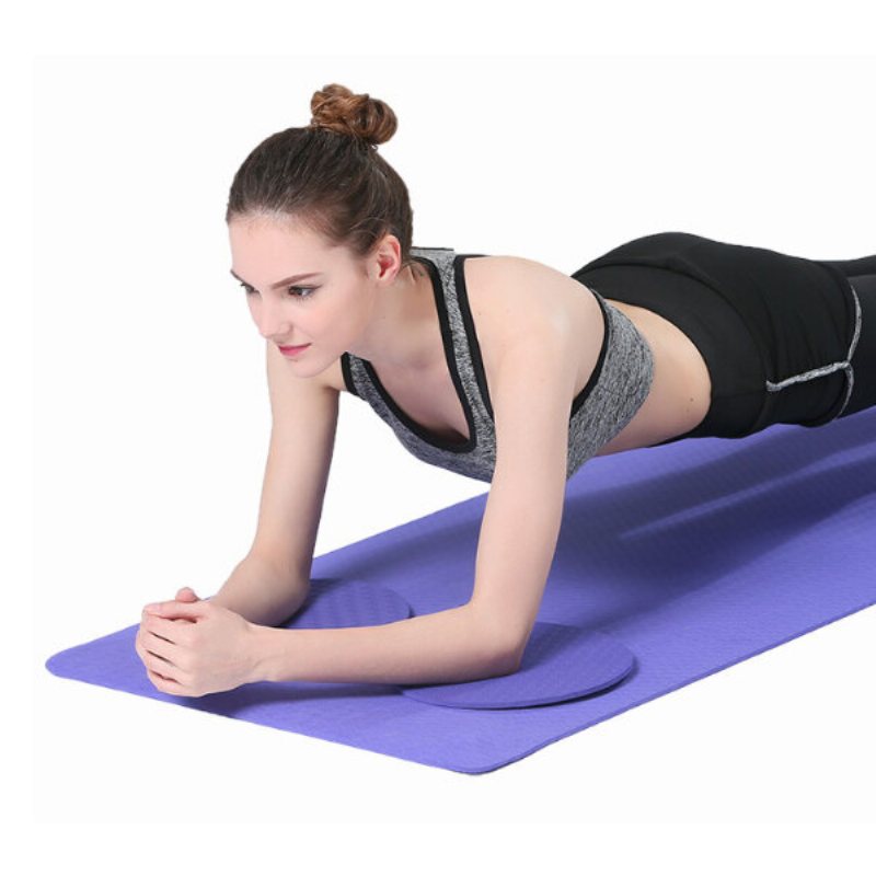 Kaload 1 Par Pu Armbåge Knäskydd Yogamattor Rund Skum Sport Träning Push-up Fitness Skyddsmattor