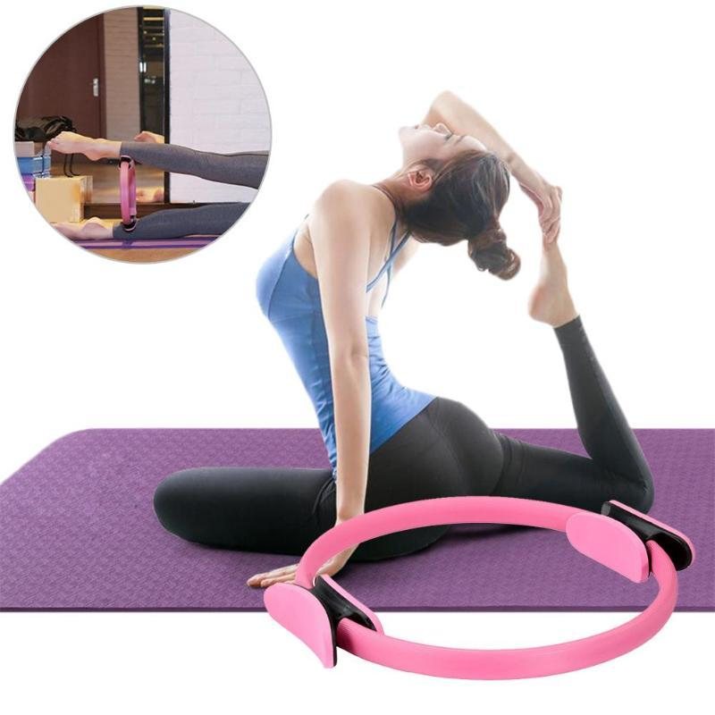 Kaload Dual Grip Yoga Pilates Ring Ben Armar Midja Bantning Kroppsbyggande Magisk Cirkel Fitness Träning Yogaverktyg