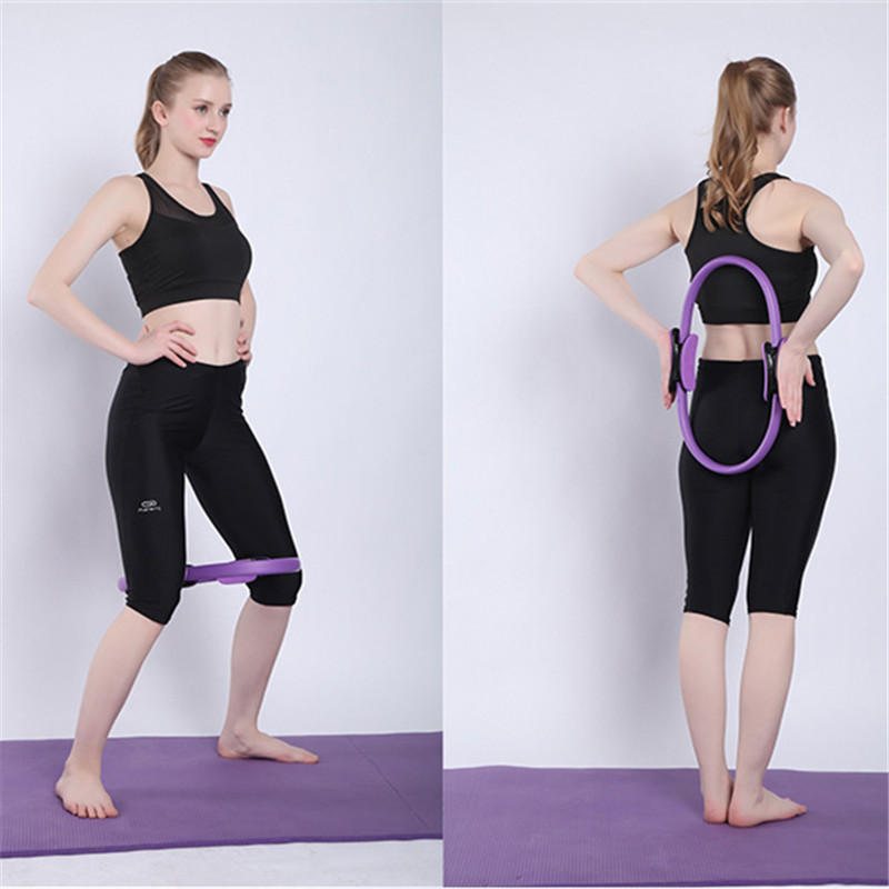 Kaload Dual Grip Yoga Pilates Ring Ben Armar Midja Bantning Kroppsbyggande Magisk Cirkel Fitness Träning Yogaverktyg